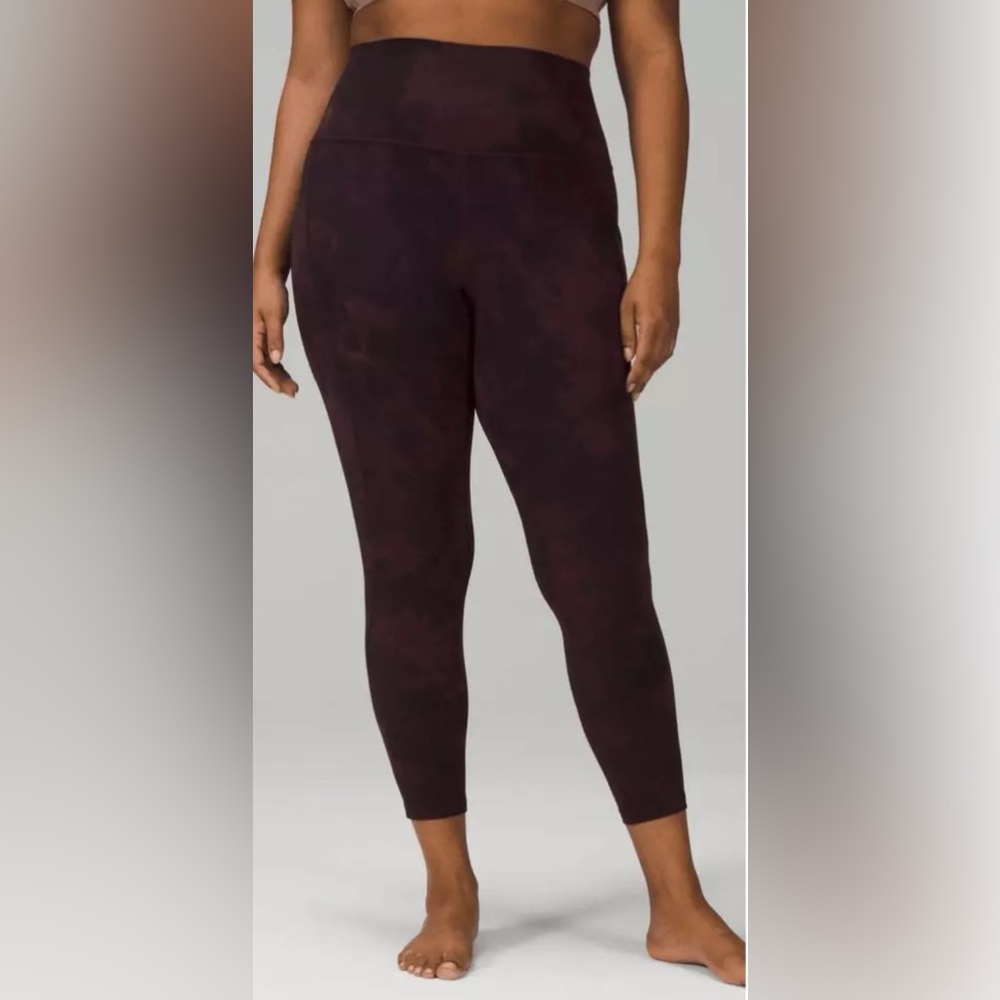 NWOT Lululemon Align Pant 25" *Diamond Dye Cassis Black - Picture 2 of 10